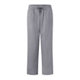 thumbnail image 4 of Duqingm Womens Wide Leg Pants Womens Striped Barrel Casual Pants 2026 Trendy Summer Elastic Drawstring Baggy Lounge Wide Leg Trousers with Pockets Dark Gray,2XL, 4 of 7