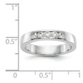 thumbnail image 7 of 14K White Gold Ring Band Wedding Diamond Lab Grown Round, 7 of 7