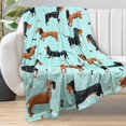 thumbnail image 3 of Dachshund Blanket Dachshund Throw Blanket Dog Throw Blankets Fleece Dog Blanket for Couch Kids Dog Print Blanket for Adults Kids Warm Fuzzy Throw Blanket for Couch,Sofa,Bedroom(50Wx60L), 3 of 6