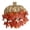 A, variant on Fall Pumpkin Door Hanging Decor, Orange Textured Pumpkin with Maple Leaves and Jute Rope for Front Door Wall Mantel Thanksgiving Halloween Home Decor