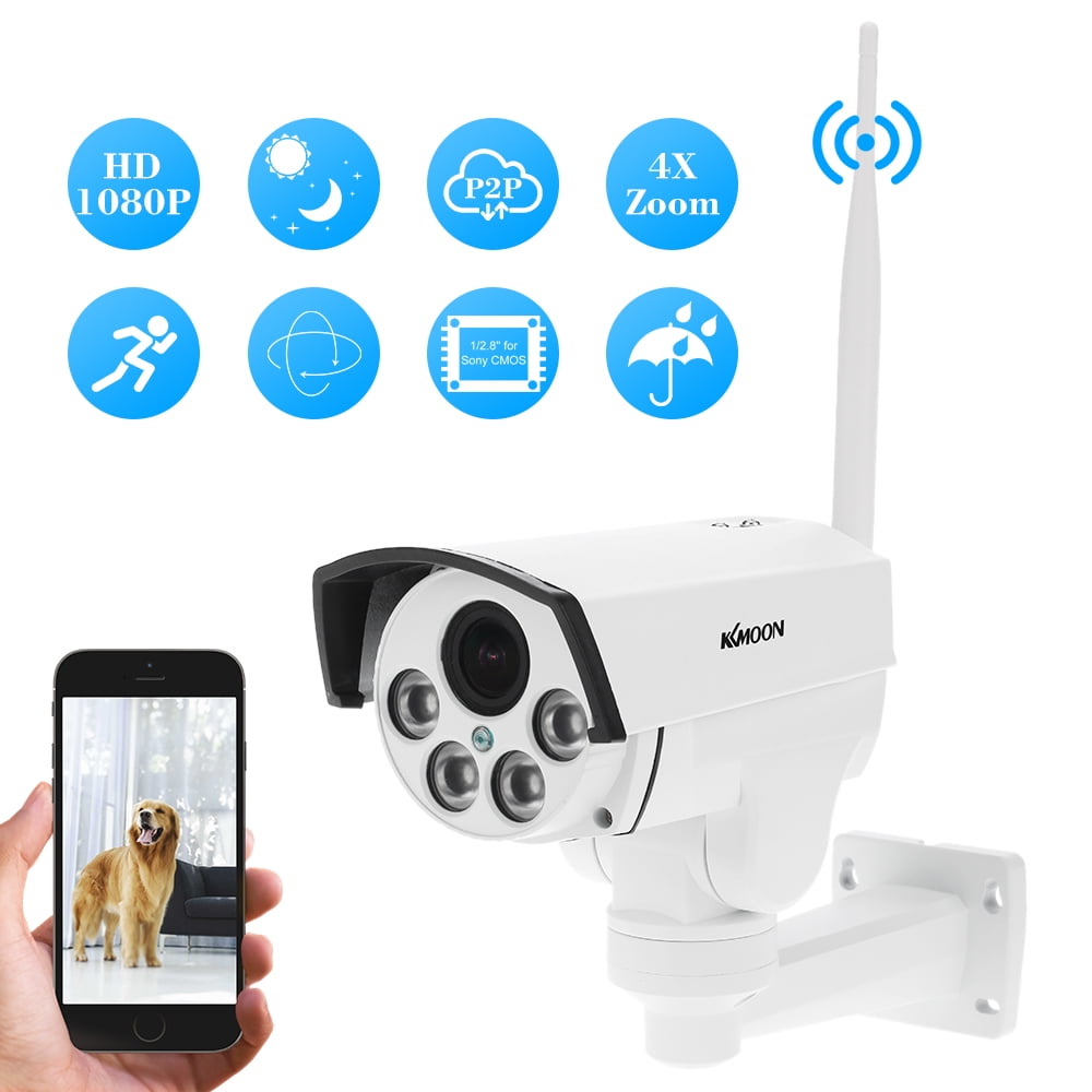 KKmoon 1080P Wireless WIFI PTZ HD Outdoor IP Camera Support Phone APP