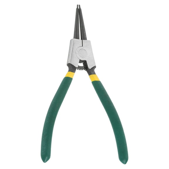 Snap Ring Plier 7" External Circlip Pliers with 0.06" Straight Jaw Tip for Ring Remove Retaining Pliers, Green