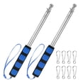 thumbnail image 1 of Uxcell 2-Pack Telescopic Handheld Flagpole, 5.2ft/1.6m Stainless Steel Handheld Portable Extendable Flagpole [Blue], 1 of 7