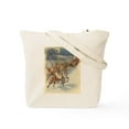thumbnail image 2 of CafePress - Vintage Christmas Santa Claus Tote Bag - Unisex Canvas Tote Bag, Beige, 1-Piece, 2 of 8