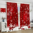thumbnail image 4 of Merry Christmas Curtains Balls with Pine Fir Tree Holiday Season Classic Art Printed Living Room Bedroom Window Drapes Treatment Fabric 2Panels28 (W) x 40(L) Inch Decor, 4 of 6