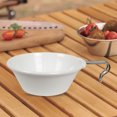 thumbnail image 1 of Cuenco Sierra Mini Camping Sierra Bowl con asa plegable apilable Picnic Water Cup (Blanco), 1 of 4