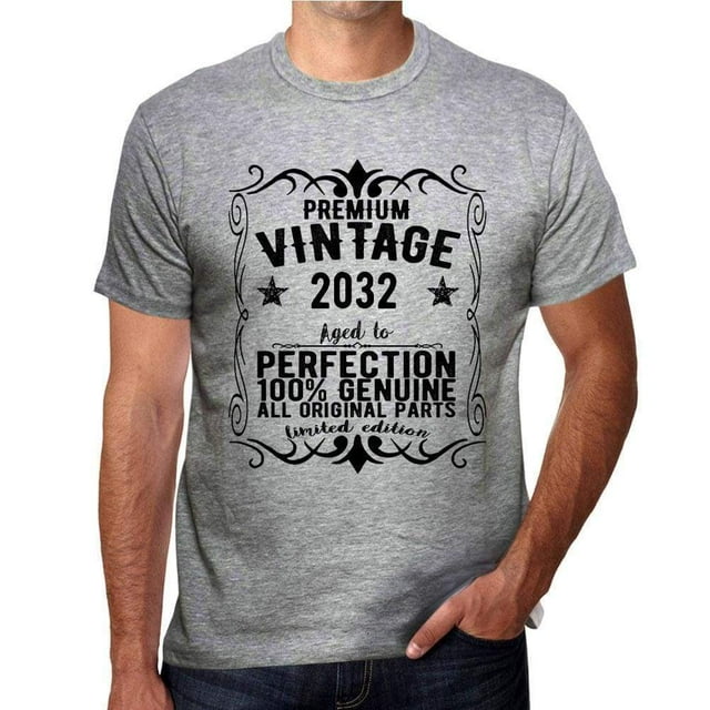 T-Shirt Graphique pour Hommes Toutes Parties Originales Vieilli à la Perfection 2032