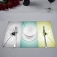 thumbnail image 2 of MKHERT Abstract Daisy Flowers in Different Featured Placemats Table Mats for Dining Room Kitchen Table Decoration 12x18 inch,Set of 6, 2 of 4