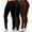 4Pack Black/Brown/Olive/Burgundy, variant on 4 Pack Women's High Waisted Leggings Soft Wide Waistband Pants S-3XL Plus Size Available