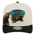 thumbnail image 2 of Men's New Era  Cream Vancouver Grizzlies Illustrated Mascot 2-Toned Pre-Curved A-Frame 9FIFTY Adjustable Hat, 2 of 5