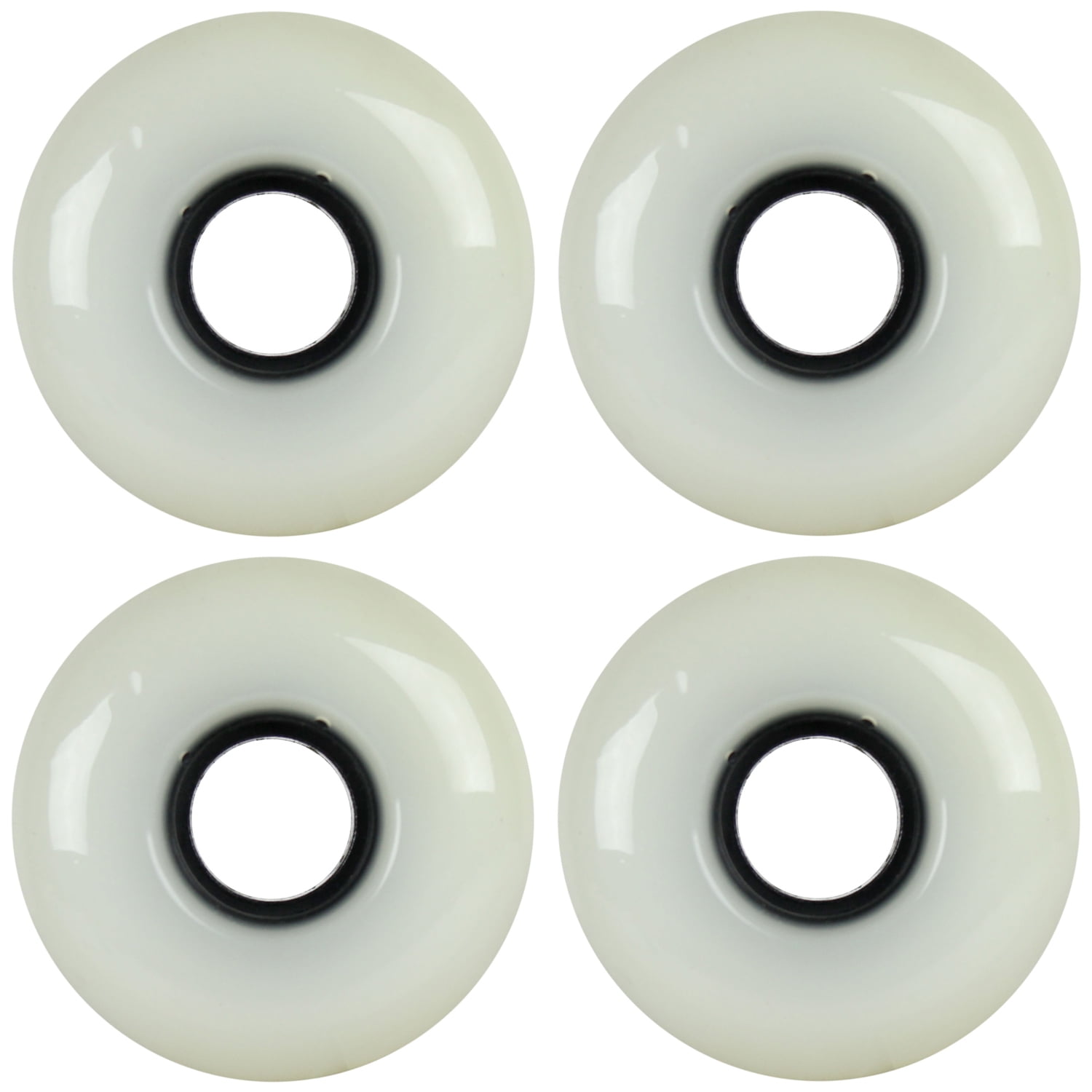 Skateboard Cruiser Wheels 59mm Smooth White Made 78A