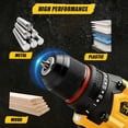 thumbnail image 4 of Pnoeoce 20V Cordless Drill Set,Power Drill Kit with 2x3 Ah Battery,3/8-Inch Keyless Chuck,2-Variable Speed, 4 of 8