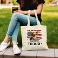 thumbnail image 3 of My Favorite Chihuahua Calls Me Dad. Happy Father's Day Canvas Tote Bag Dog Lover Gifts Idea Reusable Shopping Grocery Bag - 00005, 3 of 5