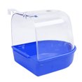 thumbnail image 4 of Bañera para pájaros, Accesorios para pájaros y Loros, Transparente - Azul-B Sunnimix Baño de loro de pájaros, 4 of 7