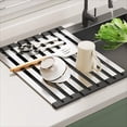 thumbnail image 2 of Over Sink Dish Drying Rack, Stainless Steel Foldable Drain Rack for Kitchen Countertop & RV Sink (17.7" x 12.8"), 2 of 6