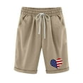 thumbnail image 2 of pstuiky Mens Lounge Shorts, Men Solid Color Casual Running Shorts With Zipper Pockets Drawstring Waist For Sports Outdoor Activities Lightweight Comfort Fit Gym Shorts Up To 60% Off, 2 of 6