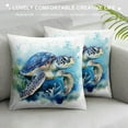 thumbnail image 3 of GOSMITH Sea Theme Decorative Pillow Inserts, s () white, 3 of 5