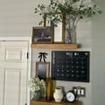 thumbnail image 4 of U Brands 16X20 Flat Front Wood Frame Chalkboard Calendar - Walnut, 4 of 4
