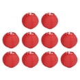 thumbnail image 4 of Folding Paper Lanterns, Handcrafted Red Paper Lantern Decoration Small Round 10pcs  For RV For Courtyard, 4 of 8