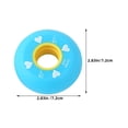 thumbnail image 2 of OULII 4pcs Wear-resisting Roller Skate Wheels Blue Rubber for Adults Use, 2 of 8