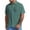 Green, variant on Gyexs Mens Short Sleeve Shirts Button Down Coffee Solid Color Soft Tops with Pocket Classic Fit Tees Shirt Holiday Men Apparel, Size XXL