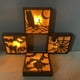 thumbnail image 5 of Pared De Lámpara De Madera Con Patrón De Gato Y Murciélago De Bruja Con Luz De Madera Led De Halloween Para Decoración De Fiestas seitruly HA045048-02, 5 of 6