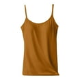 thumbnail image 4 of Tank Tops with Built in Bras Womens Cotton Camisole Adjustable Straps With Built-in Frame Bra Undershirt Tank Top, 4 of 6