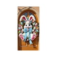 thumbnail image 2 of HaoXun Housse de Porte de Pâques - Rideau de Porte en Tissu Polyester avec Crochets pour Décoration de Fête de Pâques Intérieure Extérieure à la Maison, 2 of 6