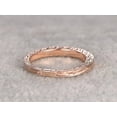 thumbnail image 5 of Infinity Eternity Wedding Ring Antique Art Deco Design Anniversary Ring Bridal Ring in Silver and 18k Rose Gold Plating, 5 of 9