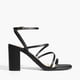 thumbnail image 2 of Sandalias de Tacón Cuadrado con Tiras para Mujer DREAM PAIRS Negro Talla 6.5, 2 of 8