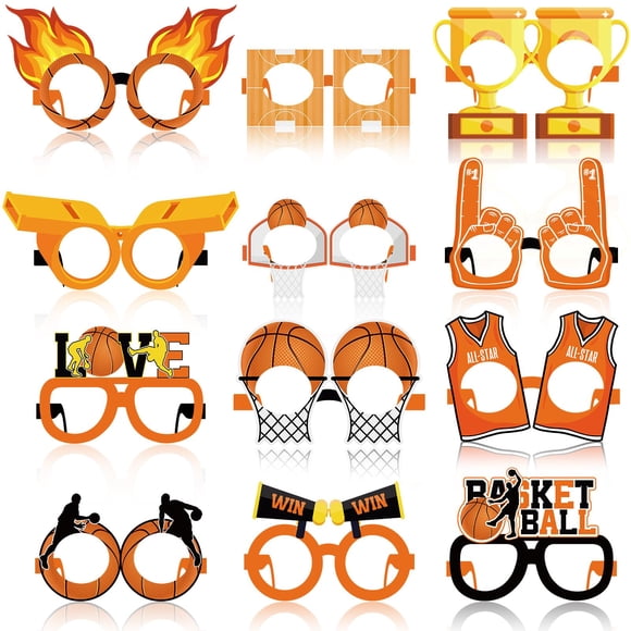 Marco para gafas de papel Party Favors para baloncesto, 36 unidades, Harrycle