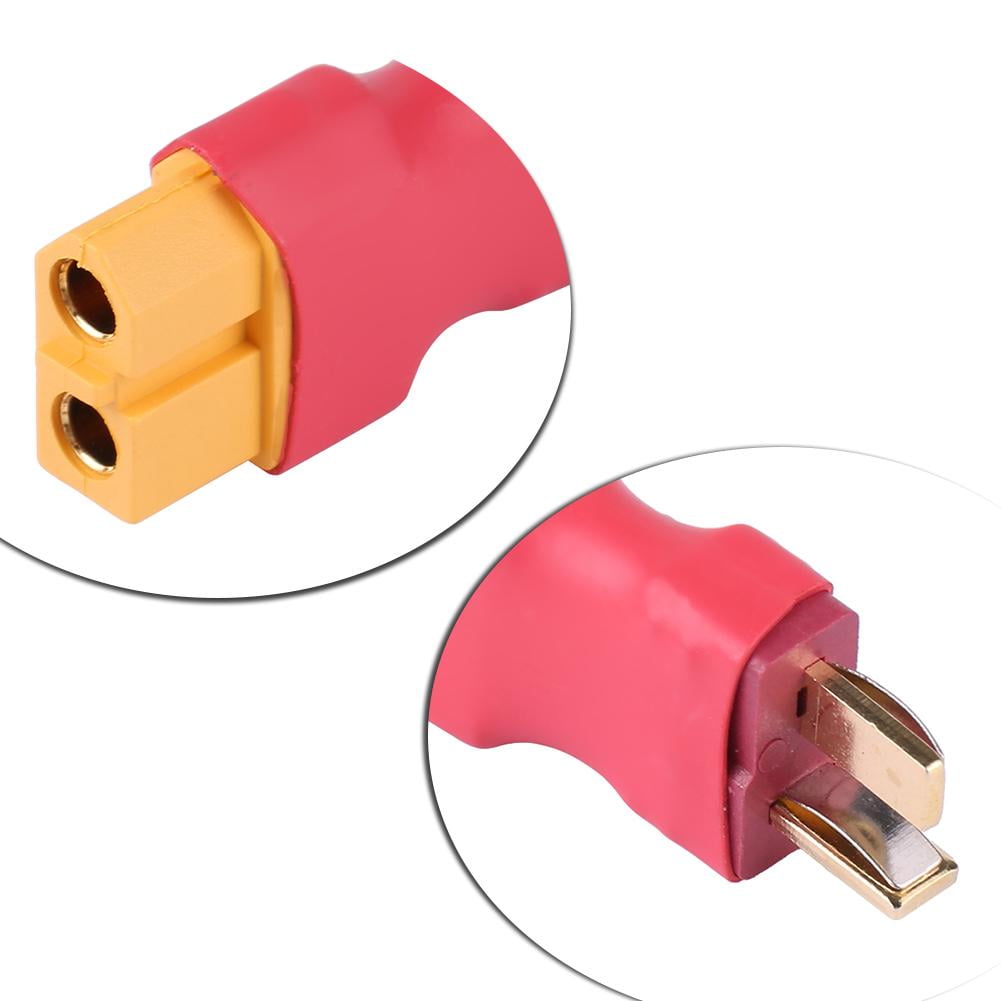 Kritne RC Battery Plug, XT60 Female to T Dean Male Plug Connector RC No Wire Adapter for Model