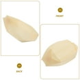thumbnail image 4 of MLINS 50pcs Kraft Paper Food Trays Appetizers Serving Boat Disposable Fried Chicken Food Plate For Parties Events Catering, 4 of 5