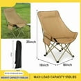 thumbnail image 2 of Oversized Camping  , Folding Camp Chair with Carry Bag ,Fully Padded Moon Saucer Folding Chair, Outdoor Portable Heavy Duty Chair, with Carry Bag, Supports 500 lbs, 2 of 7