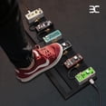 thumbnail image 3 of EX Portable 20" Guitar Effects Pedal Board Pedalboard Aluminum Alloy With 2 Roll Fastener Tapes Black For A Simple Rig, 3 of 7