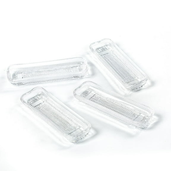 HIC Corn Dishes, Glass, Set of 4, 8.5-Inches
