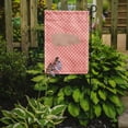 thumbnail image 2 of Caroline's Treasures BB7938GF English Large White Pig Pink Check Flag Garden Size , Small, multicolor, 2 of 3