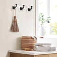 5 Pack Coat Hooks - Matte Black Robe Hooks Decorative Wall Hooks for ...