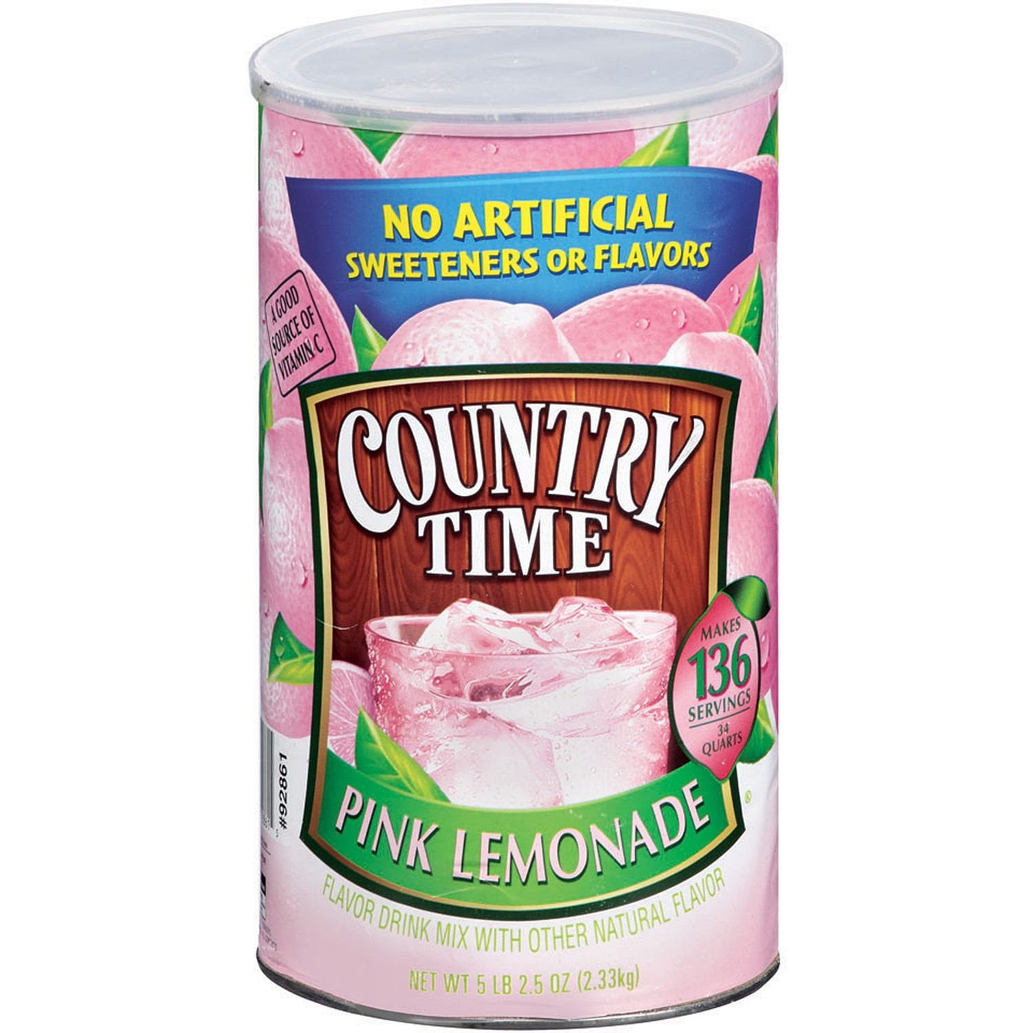 Country Time Pink Lemonade 5lb 2.5oz Make 34 Quarts. Pack of 2 of 82.5