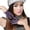 A, variant on 1pair Breathable Open Back Half Finger Gloves Nightclub Party Leather Gloves for Costume Event