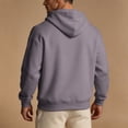 thumbnail image 5 of TKKCS Mens Pullover Hoodie with Kangaroo Pocket- Casual Loose Fit Long Sleeve Drawstring Soft Hooded Sweatshirt Dark Gray Size S, 5 of 7