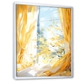 thumbnail image 2 of Designart "Harvest View from Farm Windows II" Farm Framed Wall Art - Country Yellow Farm Windows Entryway Framed Wall Art Print, 2 of 6