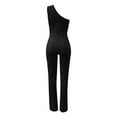 thumbnail image 2 of Vedolay Summer Jumpsuit For Women Women's Tank Jumpsuit Casual Sleeveless Jumpsuit Beam Foot Elasitic Waist Rompers Jumpsuits,Black XL, 2 of 5