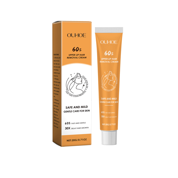 Gentle Hair Removal Cream for Body & Face - Moisturizing, Soothing, and Effective for Smooth Skin