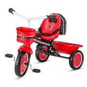 Schwinn Easy-Steer Tricycle with Push/Steer Handle, Ages 2 - 4, Red & White, Toddler Bike
