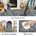 thumbnail image 6 of BERTHMEER Area Rugs 3'x5' for Bathroom Kitchen Bedroom Entryway Rugs Non Slip Washable Vintage Black Carpets Oriental Dorm Office Entrance Traditional Distressed Throw Rugs, 6 of 6