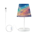 thumbnail image 7 of Table Lamp Medium 7.9x11.8 Inches Table Lamps Night Light Tools & Home Improvement Bedroom Lamp Guest Room Lamp Study Lamp Office Lamp Picturesque Rainbow, 7 of 7