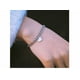 thumbnail image 3 of Pulsera Pareja Corazón Puzzle Acero Inoxidable Mujer Xtellar Color plateado, 3 of 4