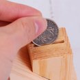 thumbnail image 1 of OHOIOLLA Miniature Wood House Money Container For Desktop Decoration 1Pcs, 1 of 8