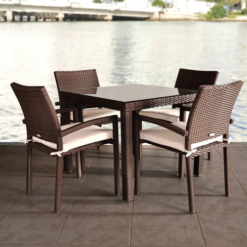 Liberty AllWeather Wicker 5Piece Patio Dining Set with Armchairs